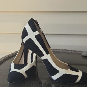 Elegant Black and White Women's Heels